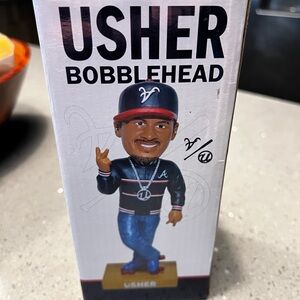 Limited edition, unopened Atlanta Braves Usher Bobblehead